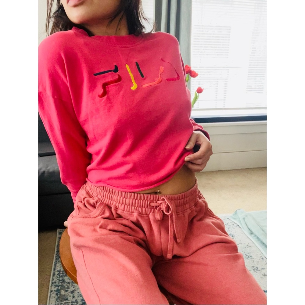 Fila factorie cropped sweatshirt